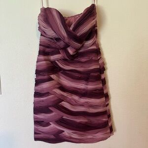 Mori Lee 3/4
Ruched Tiered Sheath Dress